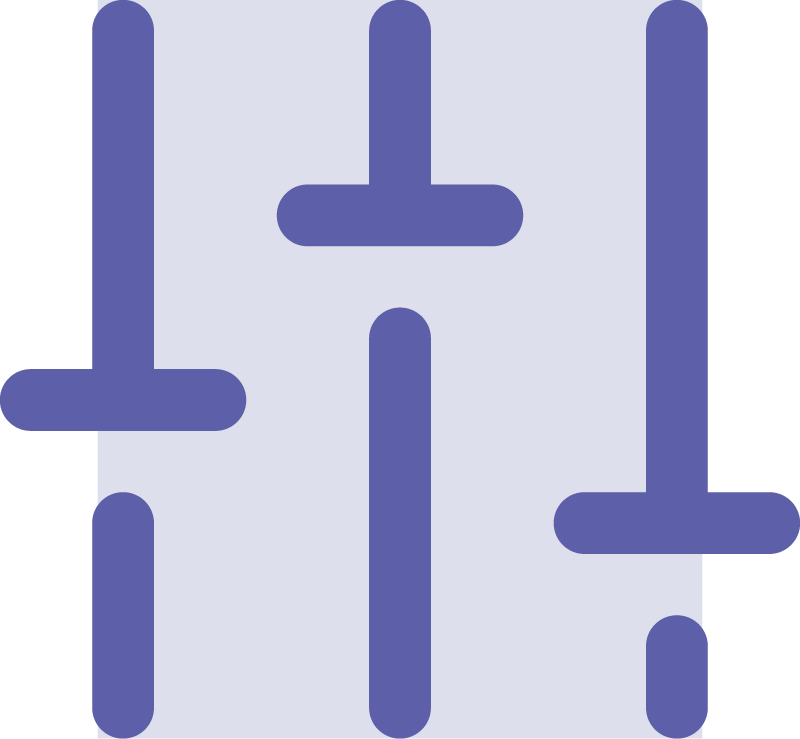 sliders for fine tuning